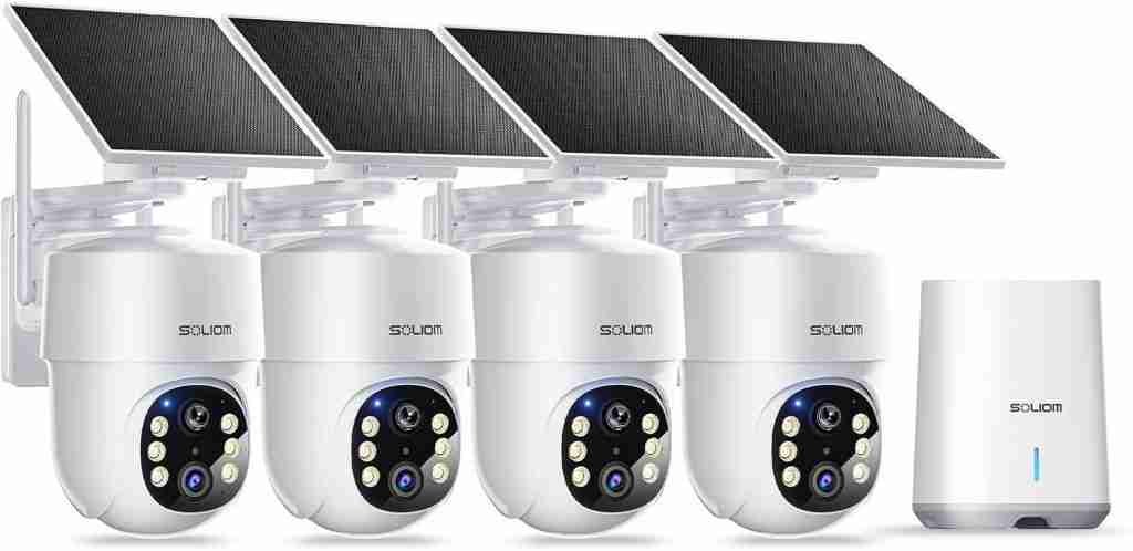 SOLIOM 5MP Security Cameras Wireless Outdoor 10 Best Home Security Cameras Without Subscription Fees